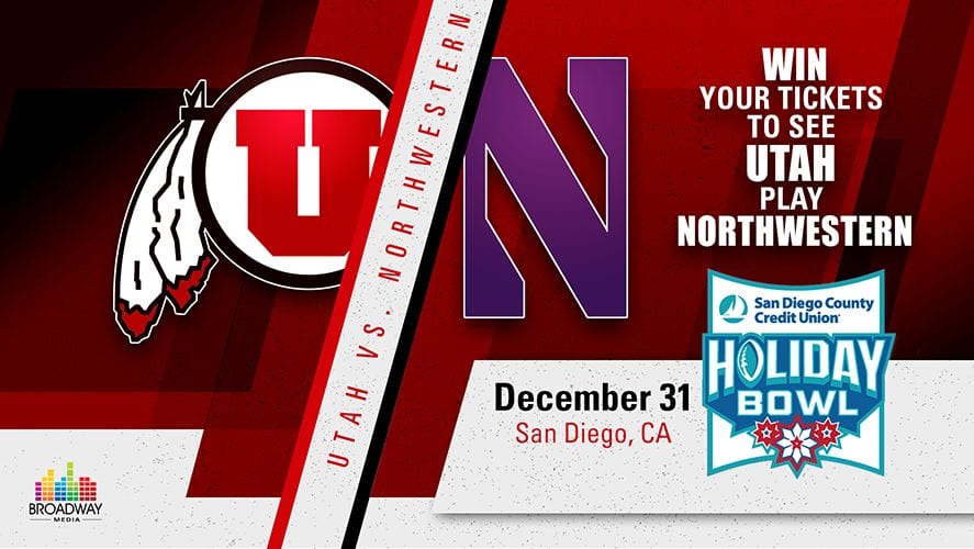 Win Tickets to the Holiday Bowl Utah vs. Nothwestern X96