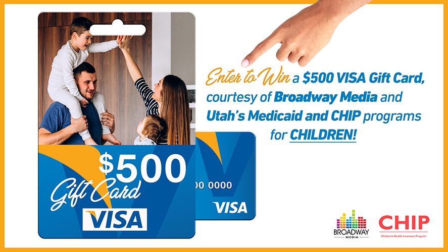 Win a $500 Visa Gift Card with X96 and CHIP Utah Department of Health! - X96