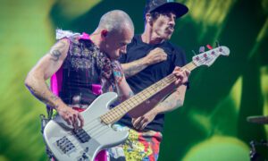 Red Hot Chili Peppers Performance at Children's Gym