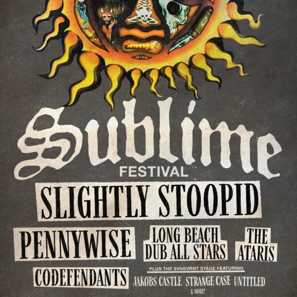 Festival poster for Sublime Festival featuring Slightly Stoopid, Pennywise, Long Beach Dub All Stars in Salt Lake City, UT on 7.18.26