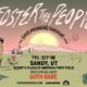 Concert poster for Foster the People’s Good Mourning Sunshine Tour: Sep 18, Sandy, UT at America First Field; special guest Goth Babe.