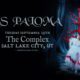 Concert poster for Paris Paloma—The Fatal Flaw Tour 2022 at The Complex, Salt Lake City, with a performer in a white dress under a red tree sculpture, on a dark stage.
