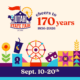 Utah State Fair 170 years celebration banner with colorful ferris wheel and festival graphics, dates Sept. 10–20.